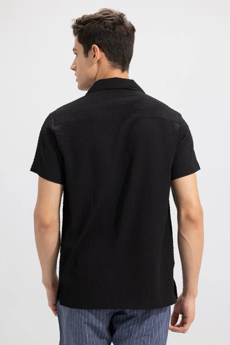 Absolute Seer Sucker Black Shirt