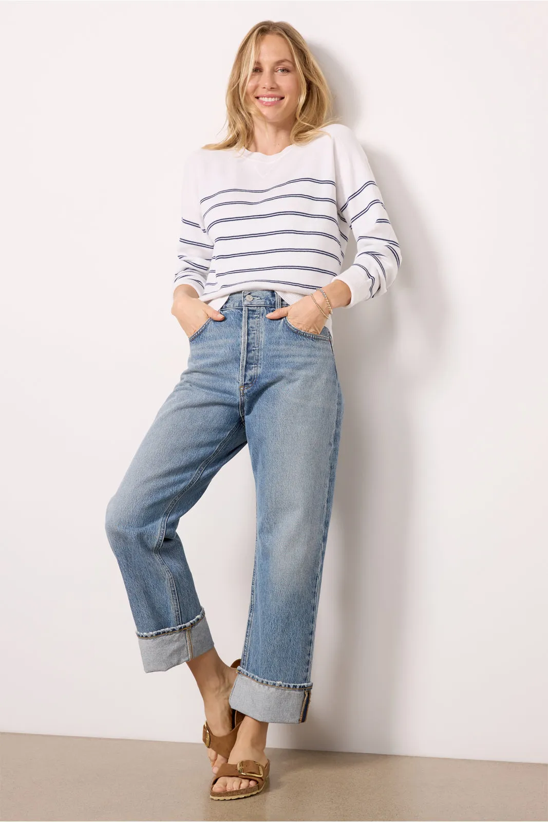 Berit Double Stripe Pullover