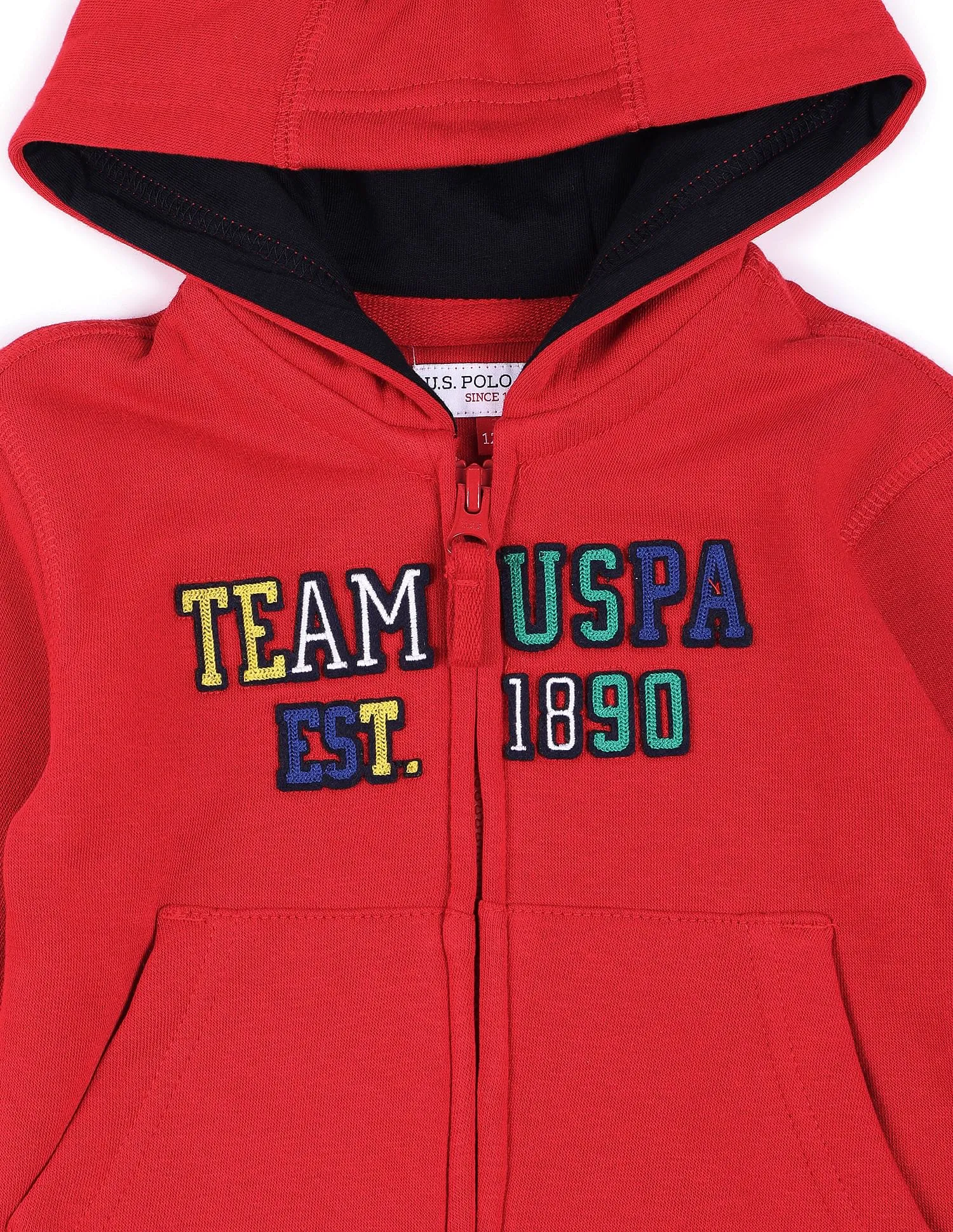 Boys Brand Applique Hooded Sweatshirt