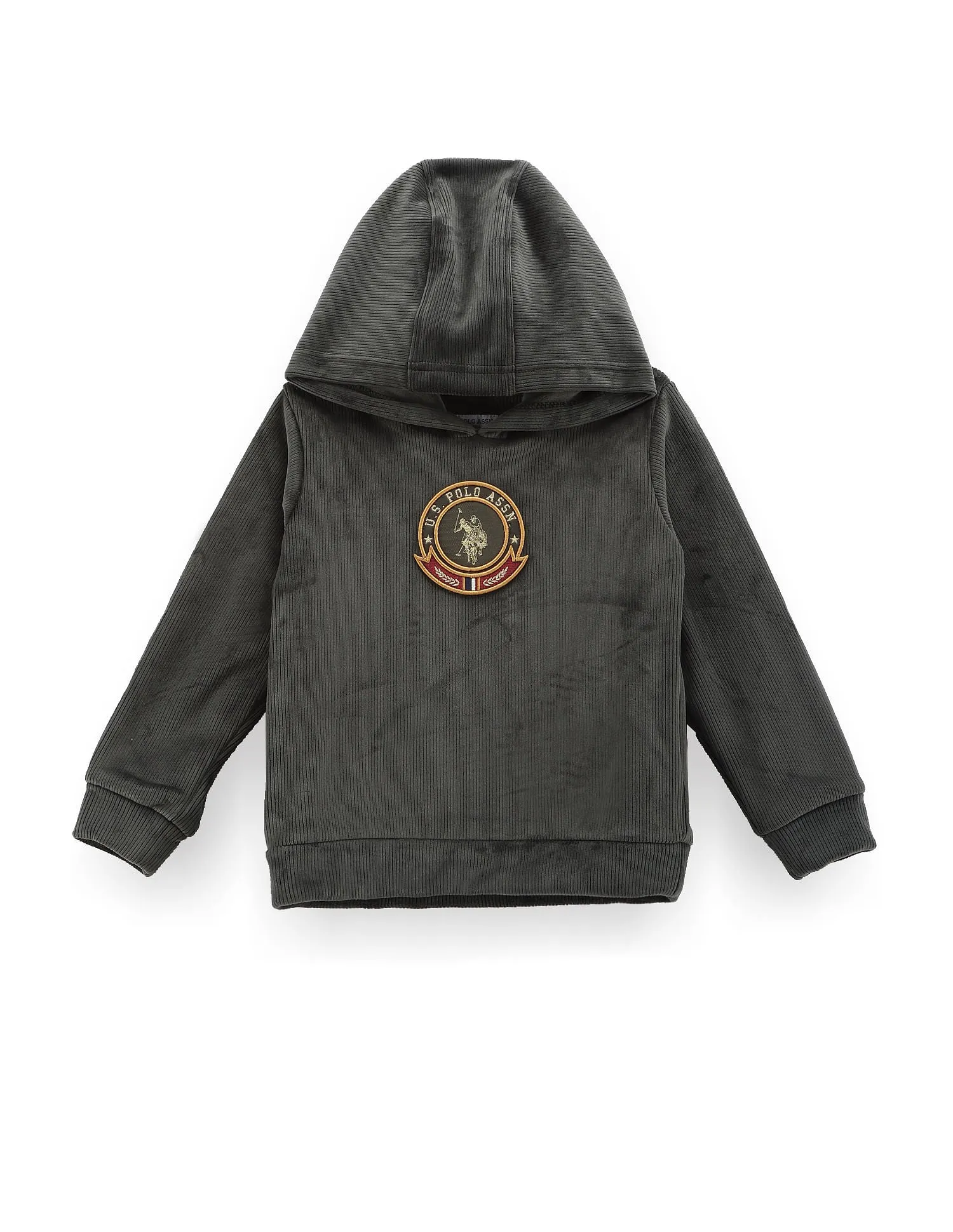 Boys Hooded Applique Sweatshirt