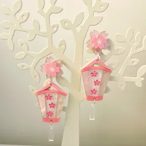 Cherry Blossom Lantern - Earrings