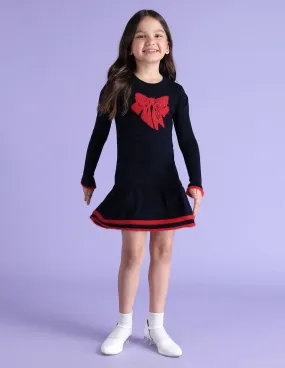 Girls Applique Fit & Flare Dress