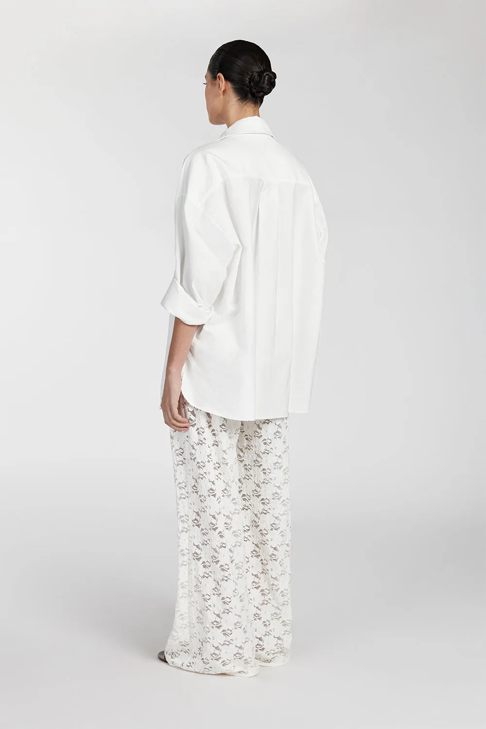 LOULA WHITE LACE PANT