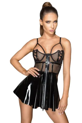 Noir Handmade Vinyl Mini Dress