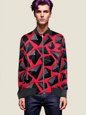 Obsidian Print Bomber Jacket