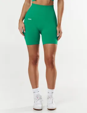 Premium Seamless Midi Bike Shorts - Green