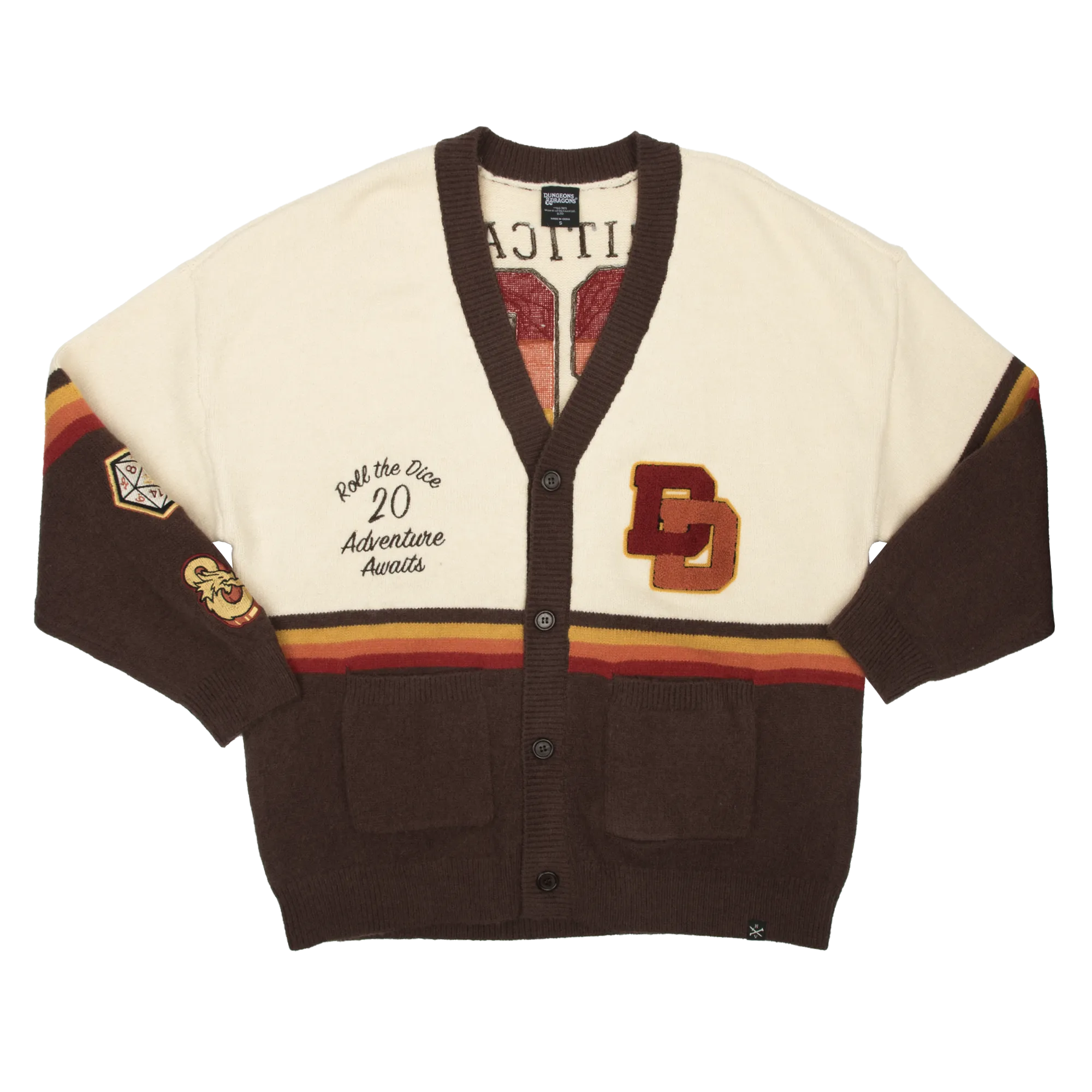 Roll The Dice Retro Varsity Cardigan