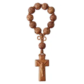 Rosary 1 decade Jujube Wood Carved 10MM