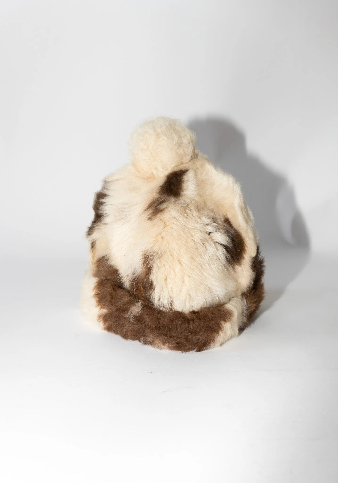 Sheepskin Cow Bobble Cap