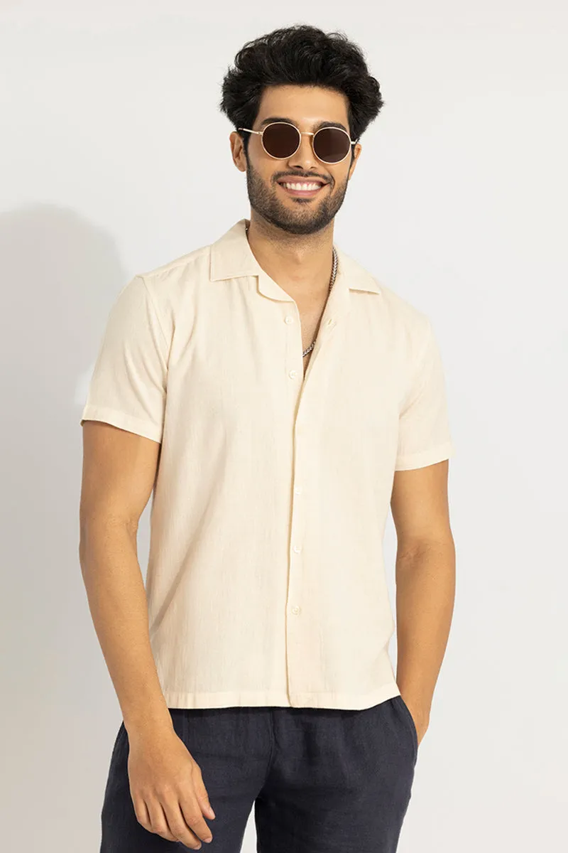 Simple Plain Cream Shirt