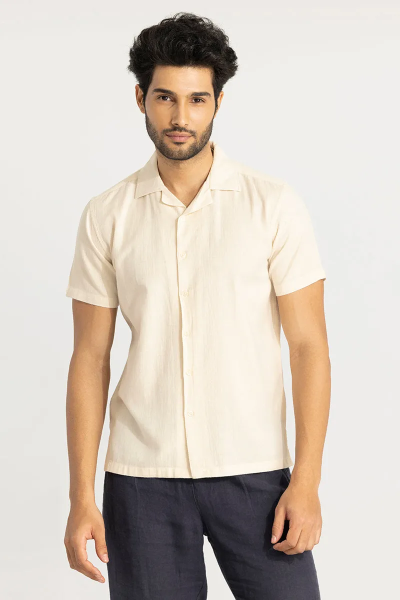 Simple Plain Cream Shirt