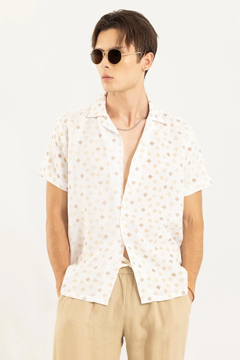 Sketch Design Cream Linen Shirt