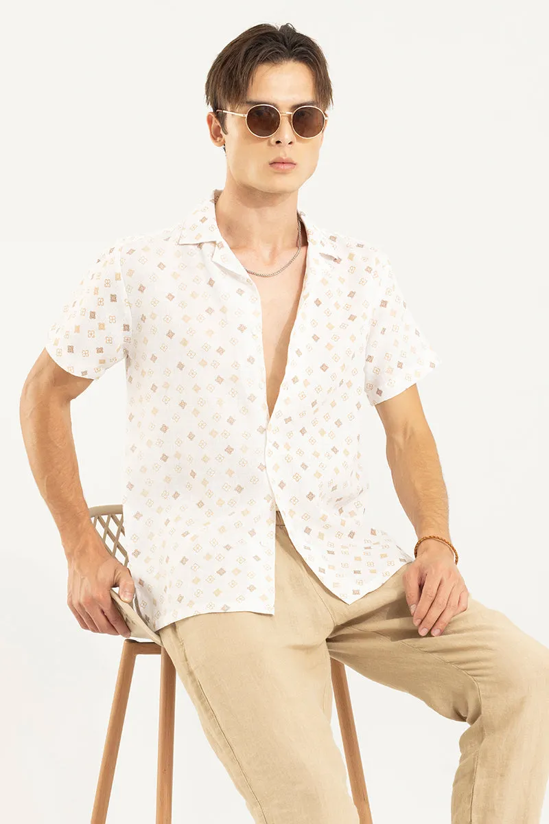 Sketch Design Cream Linen Shirt