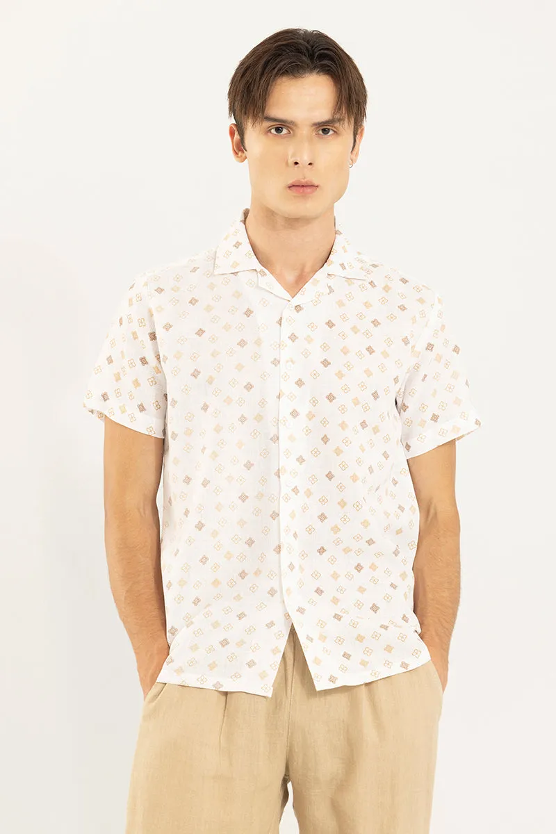 Sketch Design Cream Linen Shirt