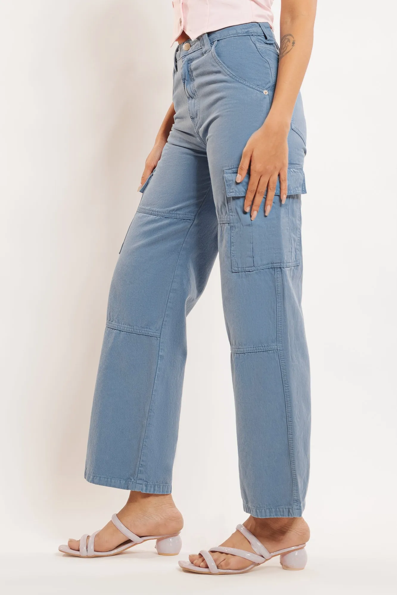 True Blue Cargo Jeans