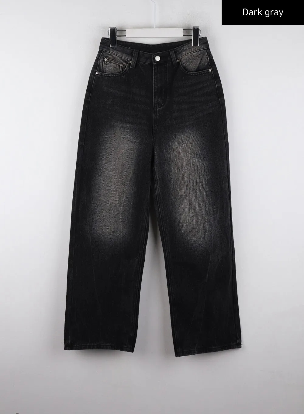 Vintage Washed Wide Leg Jeans CD311