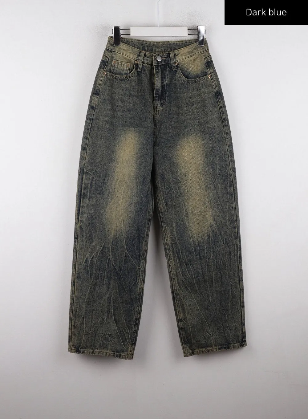 Vintage Washed Wide Leg Jeans CD311